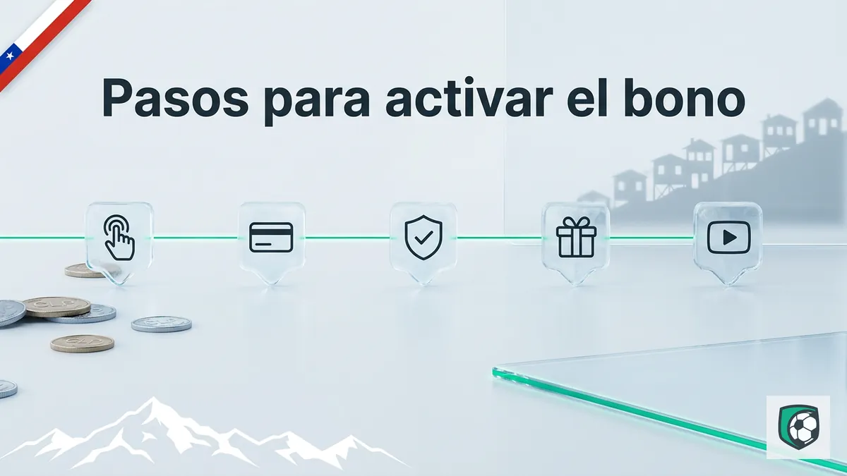 Línea de tiempo de cinco pasos para activar el bono de bienvenida de Ivibet Chile