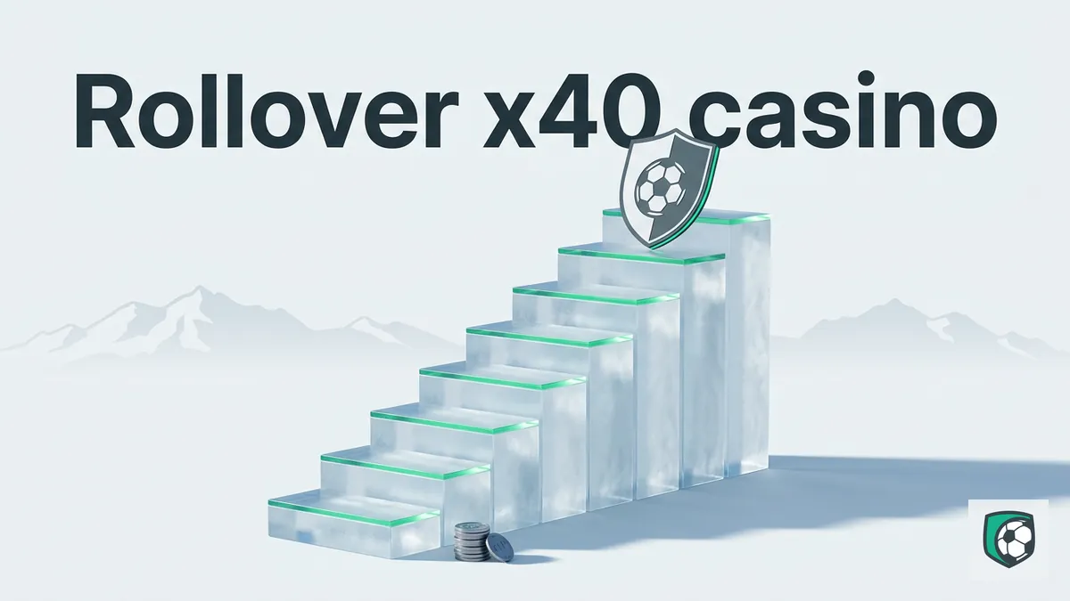 Escalera de hielo que representa el requisito de apuesta rollover del bono de Ivibet Chile