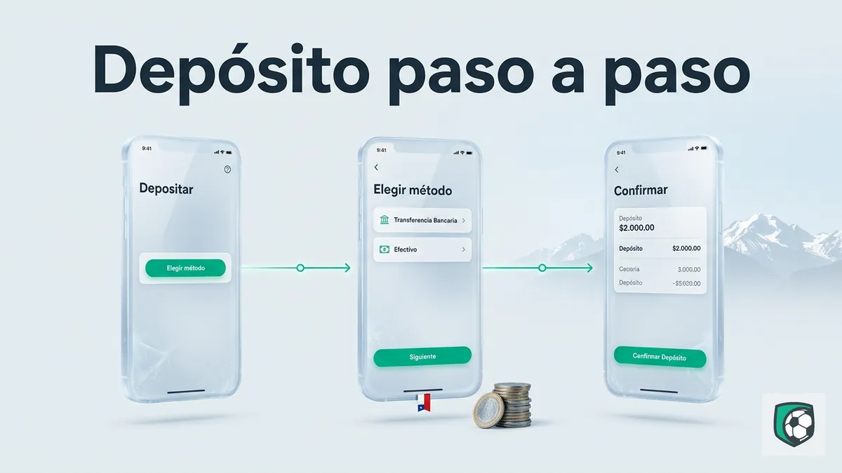 Pasos para depositar en Ivibet Chile en pantallas con interfaz en español