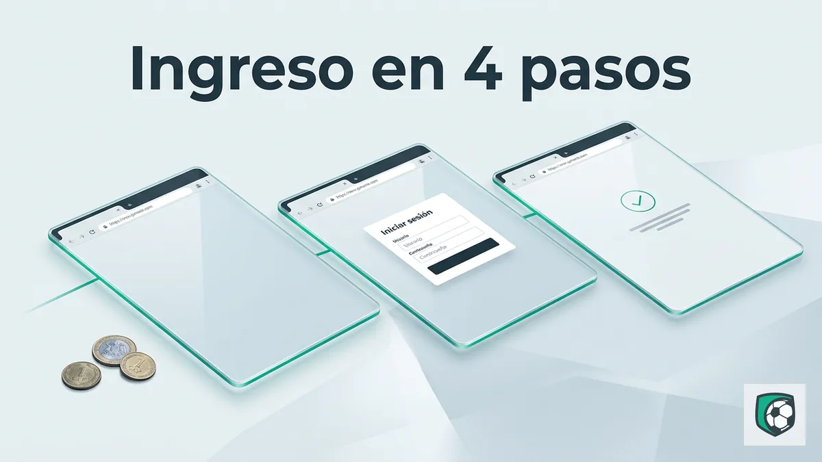 Secuencia de pasos para iniciar sesión en Ivibet desde navegador en Chile