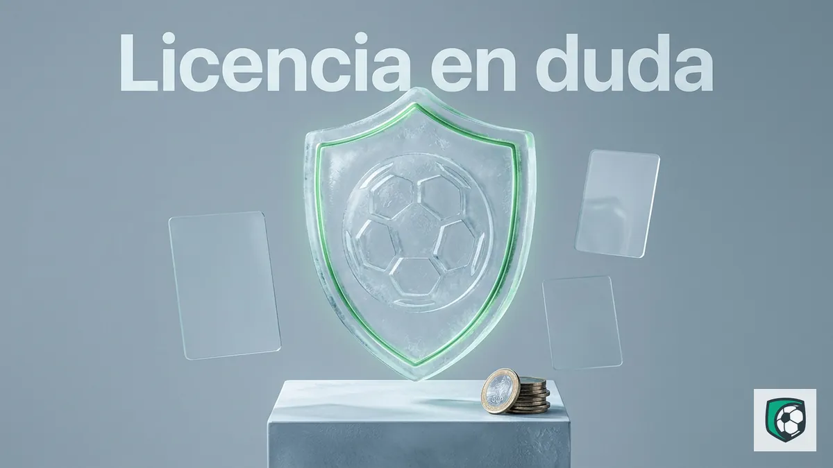 Emblema de escudo helado rodeado de tres documentos que representan las versiones distintas de la licencia de Ivibet