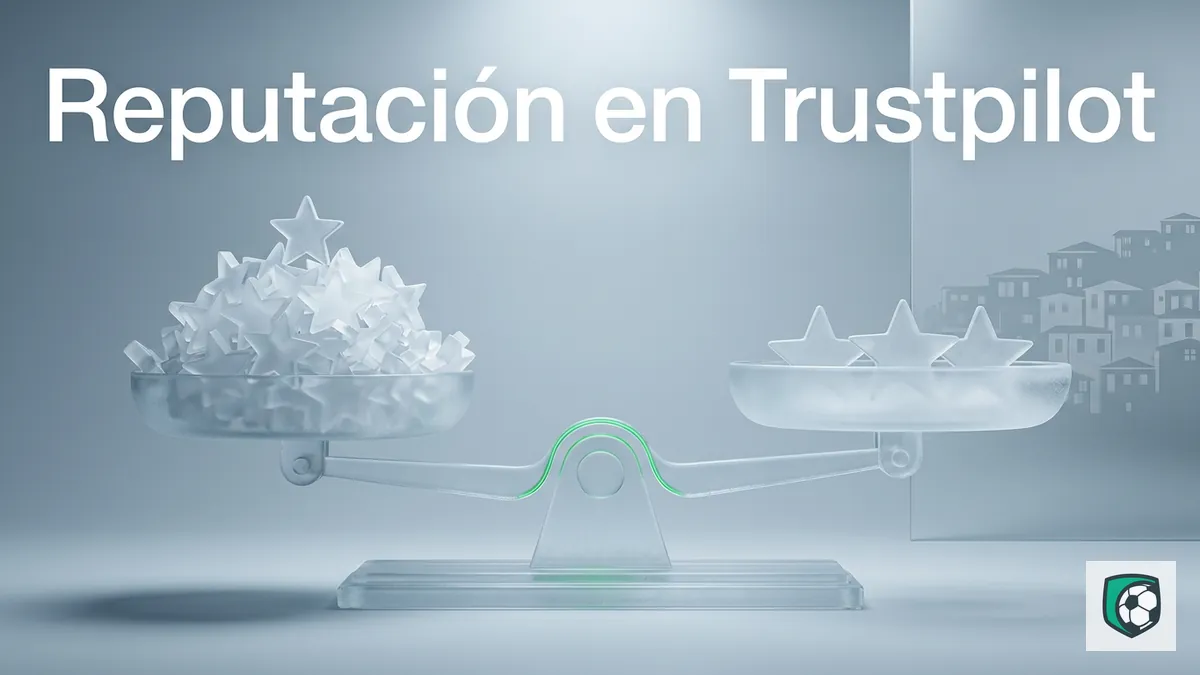 Balanza de vidrio helado con muchas estrellas de una punta y pocas de cinco que ilustra la reputación de Ivibet en Trustpilot