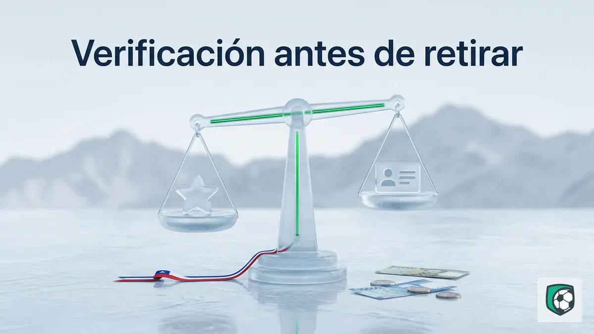 Balanza que representa la verificación KYC antes del primer retiro en Ivibet Chile